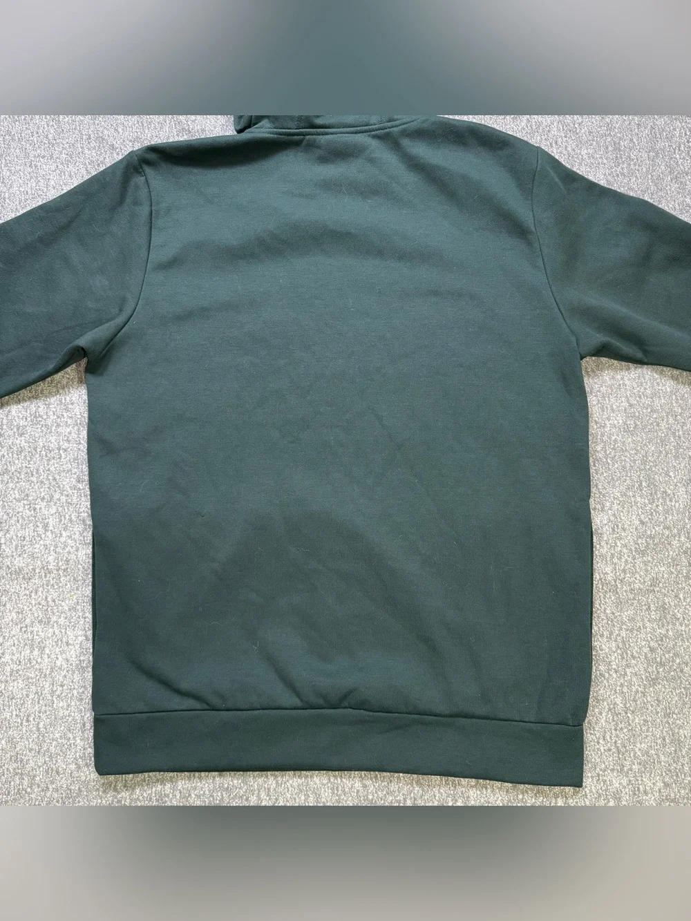 Adidas Three Stripe Mens Essentials Fleece Pocket Hoodie Forest Green Large NWOT